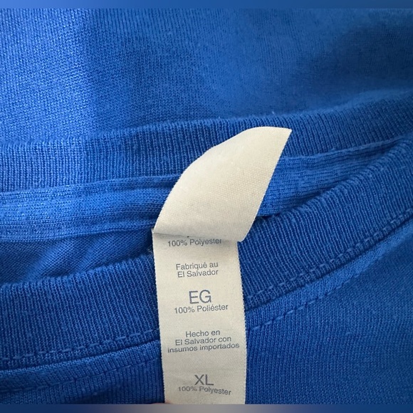 6AM Run Graphic T-Shirt Jerzees Dri-Power Blue XL - Picture 4 of 5